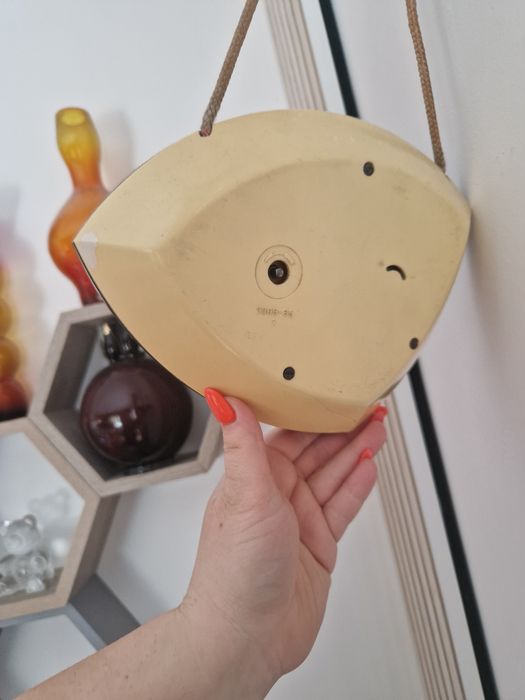 Zegare mechaniczny ścienny lata 50 new look sprawny prl