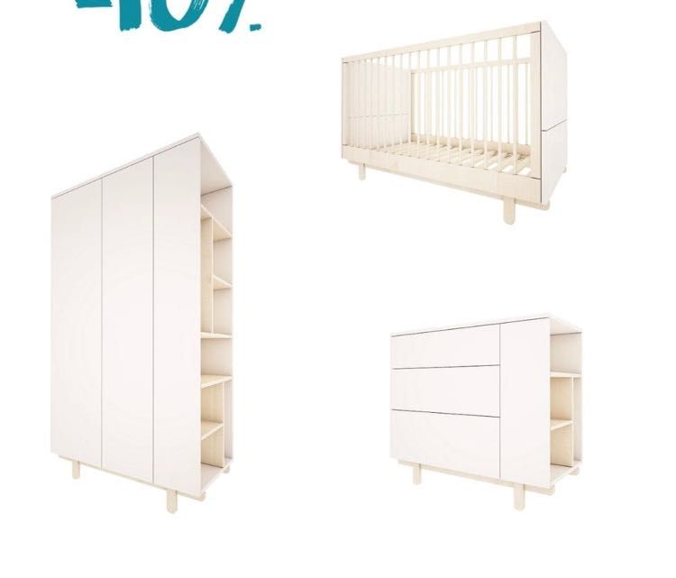 Zestaw mebli dla niemowlaka Wood Luck Basic