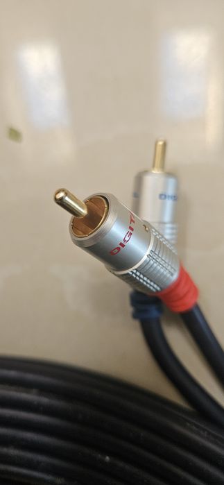 Kabel przewód 10m  RCA 2x czincz solidny gruby
