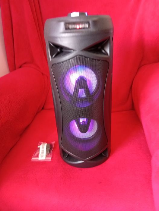 Coluna de som Tower Nova c/ luzes e várias funções