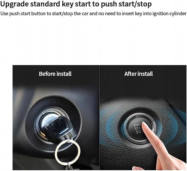 System alarmowy inteligentny klucz RFID PKE-pasywn EASYGUARD EC002-FO2