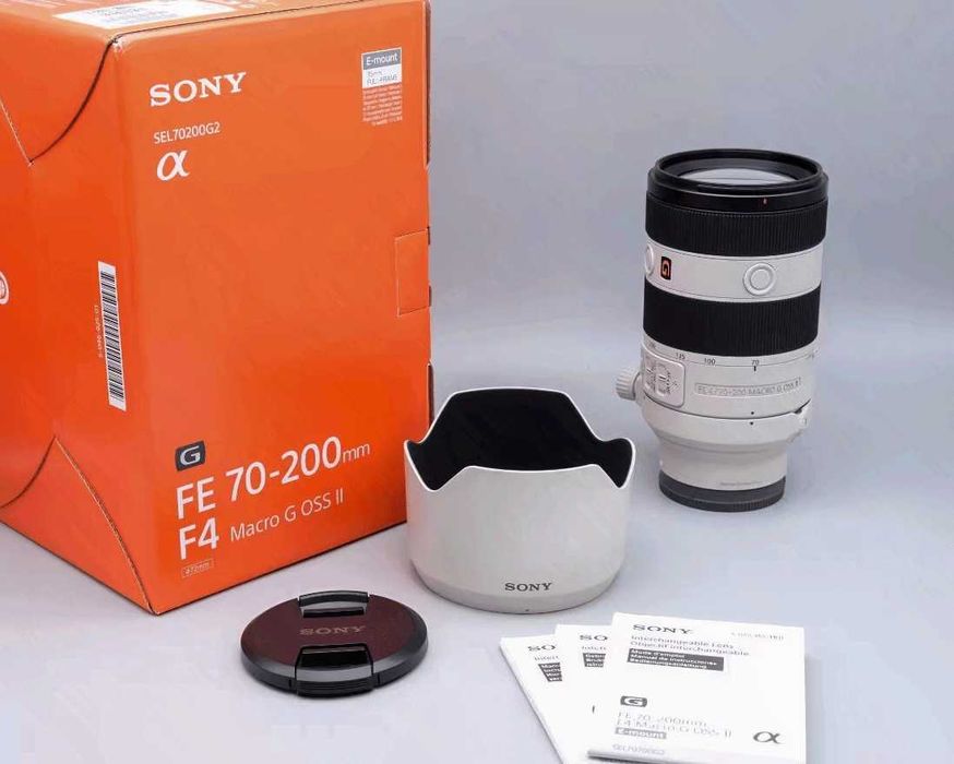 Sony FE 70-200mm f/4 Macro G OSS II - Na gwarancji - Czyste szkła - Mały przebieg