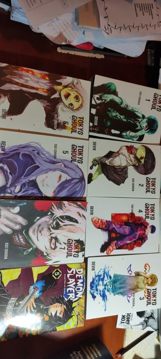 Livros mangá como novos