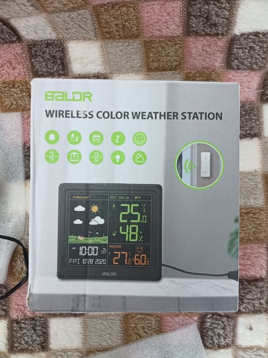 Baldr бездротова метеостанція із зовнішніми датчиками, термометром, гі