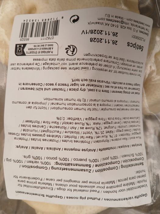 Przekąska dla psa Nadęte świńskie nosy