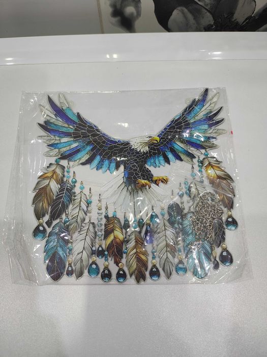 HIT – nowy magiczny łapacz snów ptak akrylowy – 20 cm glam style 2D