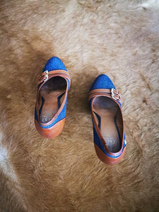 Sapatos de ganga e pele Salsa