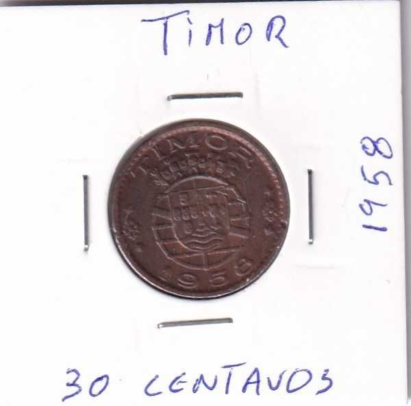 Moeda Timor 30 centavos 1958, MBC