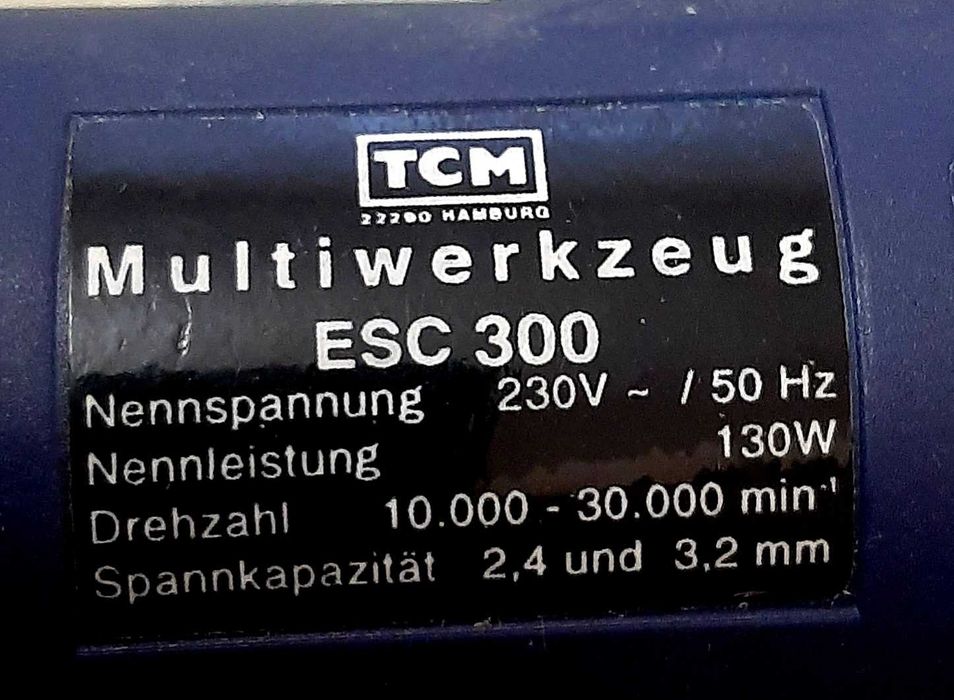 Шлифовально-гравировальный TCM Multi-Function Tool ESC 300 Германия.