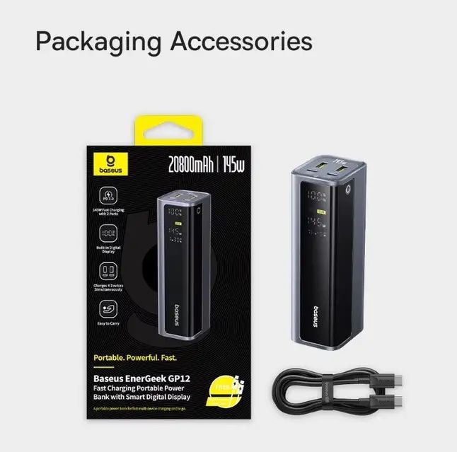 Павербанк Baseus 20800 мА·год, 145 Вт Baseus 145W