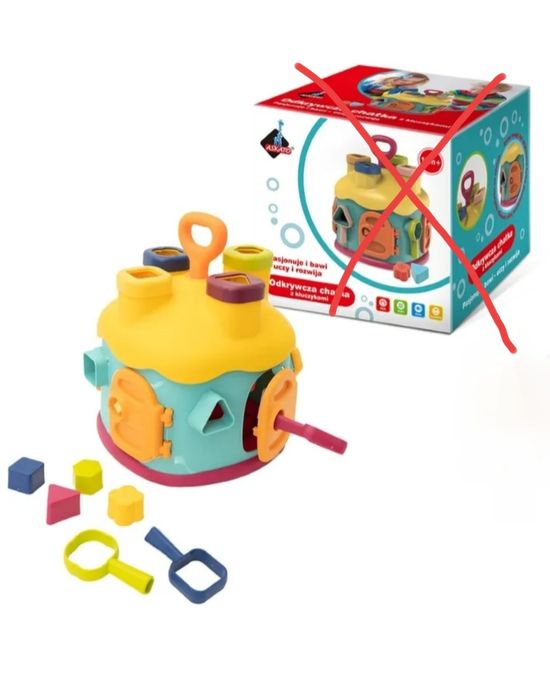 Domek - sorter. Askato odkrywcza chatka z kluczykami
