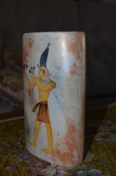 wazon flakon porcelana Tettau Bavaria podpis autora