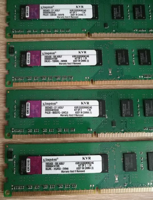 Оперативна пам'ять CORSAIR, Kingston DDR3 + процесор Intel Xeon X3460