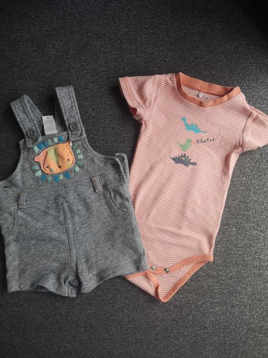Zestaw niemowlęcy body + spodenki 62/68 C&A Cool Club