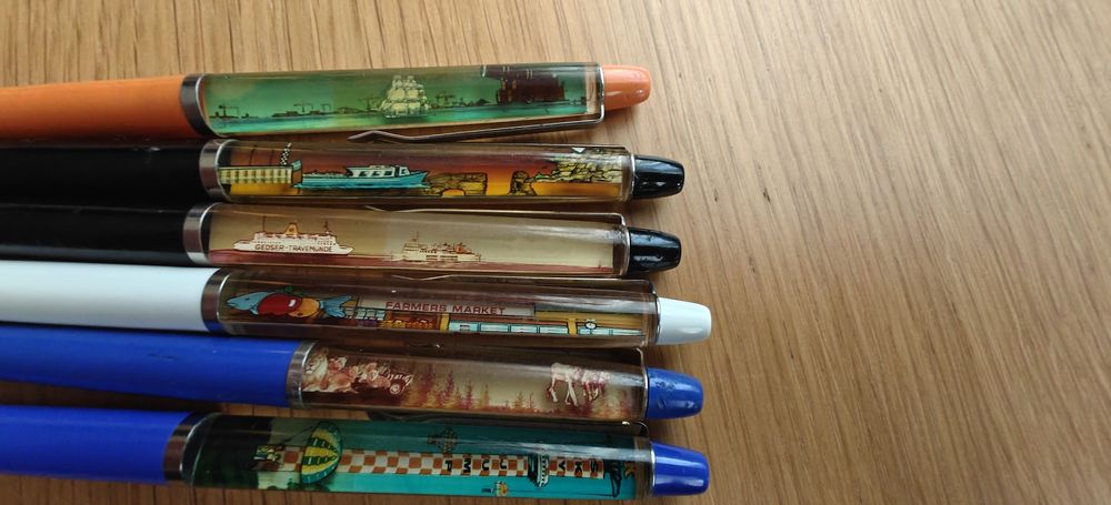 Duńskie Długopisy pływające eskesen kolekcjonerskie