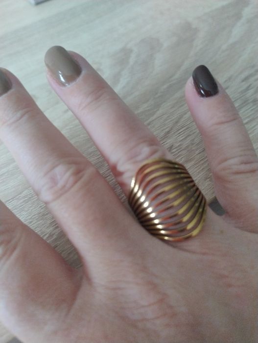 Pierścionek złoty stal 20-21 mm