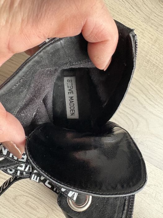 Steve Madden botki skórzane