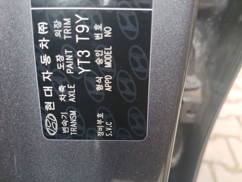 Hyundai ionik błotnik igła lewy  kod t9y