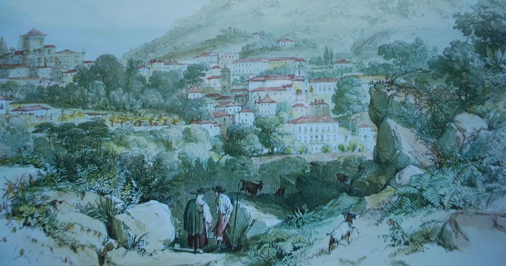 Quadro Antigo Pastores de Cabras (com mais 50 anos)