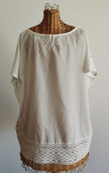 Blusa Natura Bordada