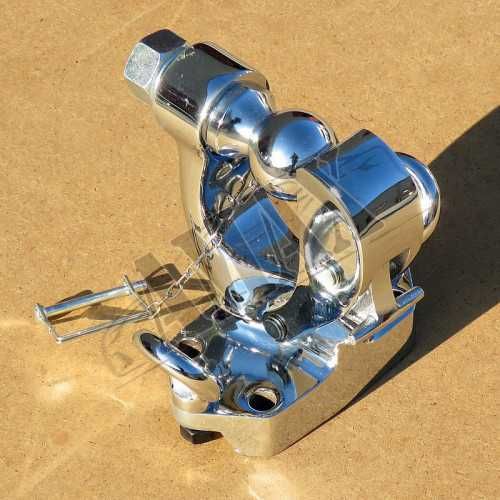 Toyota Land Cruiser Prado 120 (2003-2008) Фаркоп хромированный