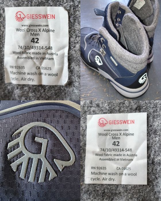 GIESSWEIN merino Wool 43 розмір (teva, control 5)