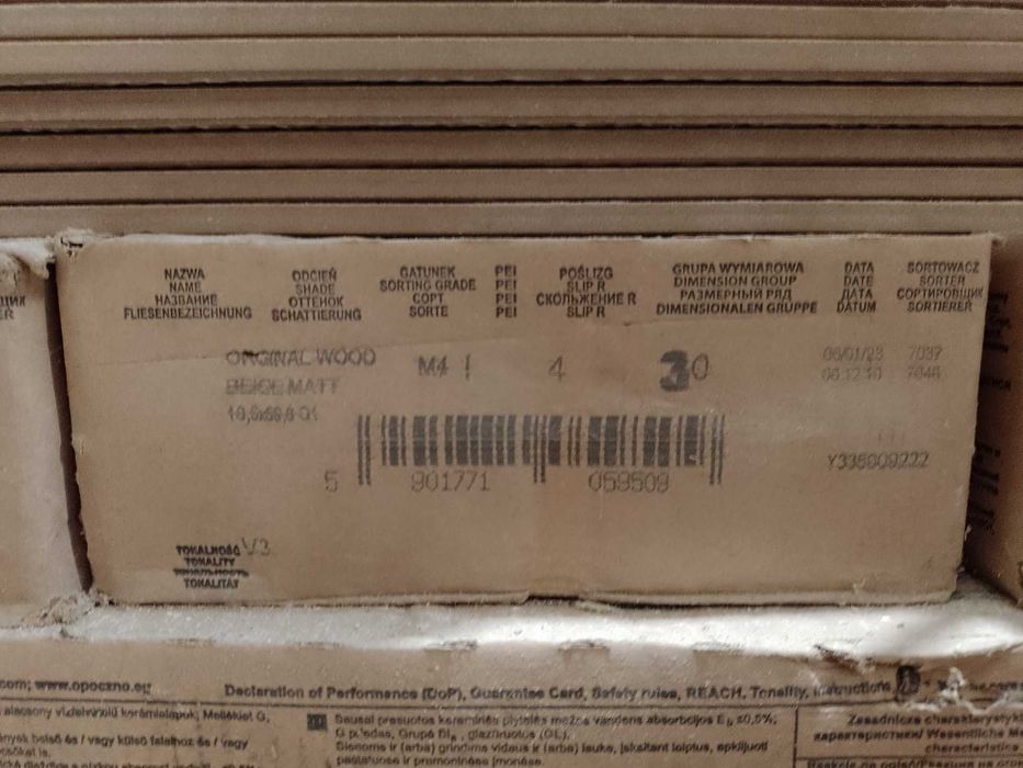 Orginal Wood beige matt 18,5x59,8   27m2 terakota
