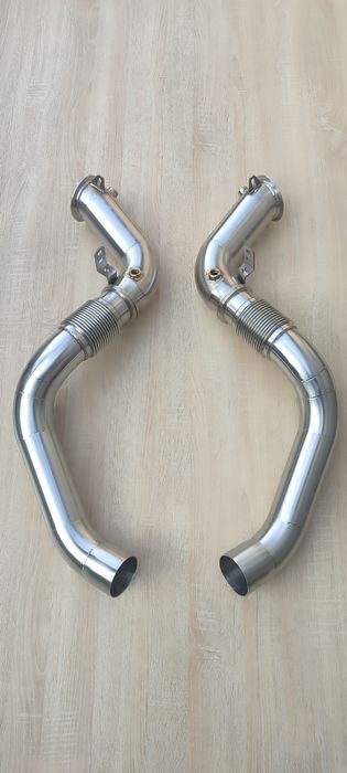 Даунпайп + мідпайп BMW M5 F90 downpipe + midpipe БМВ М5 Ф90