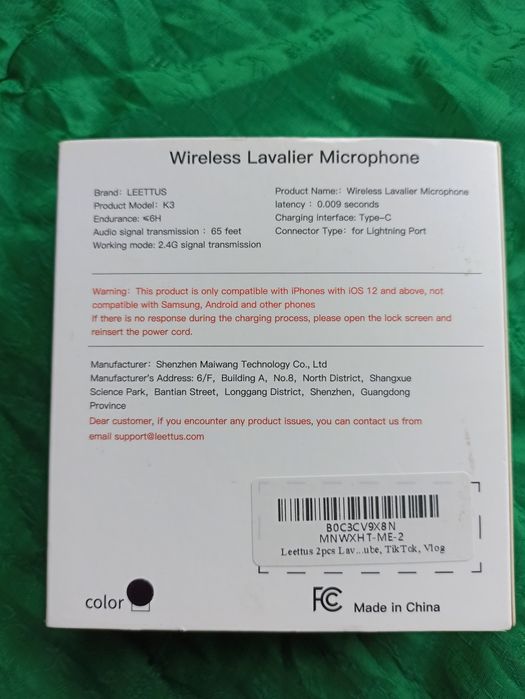 Zestaw mikrofonów krawatowych lavalier