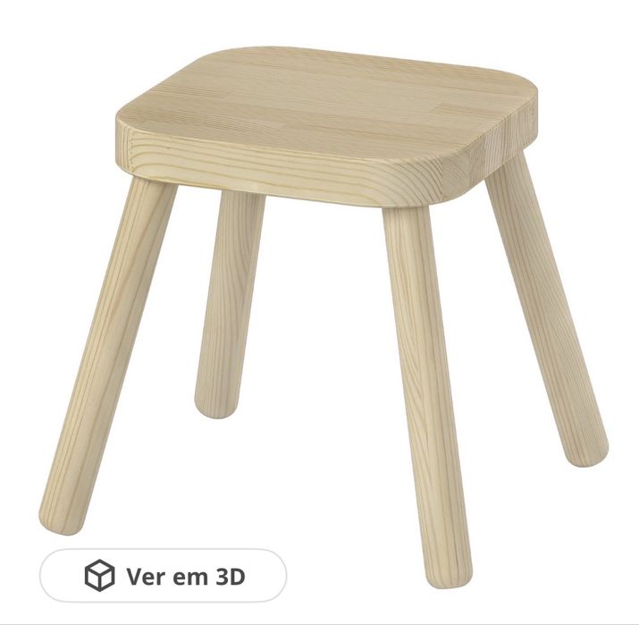 Banco Criança IKEA Flisat Madeira Pinho