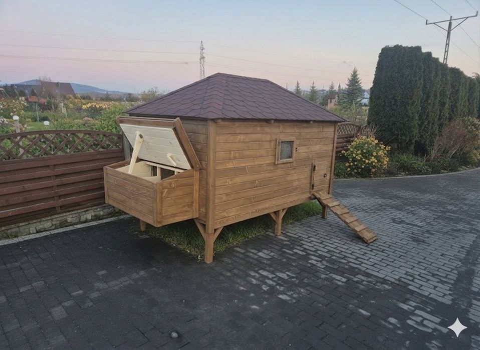 Kurnik dla kur ocieplany