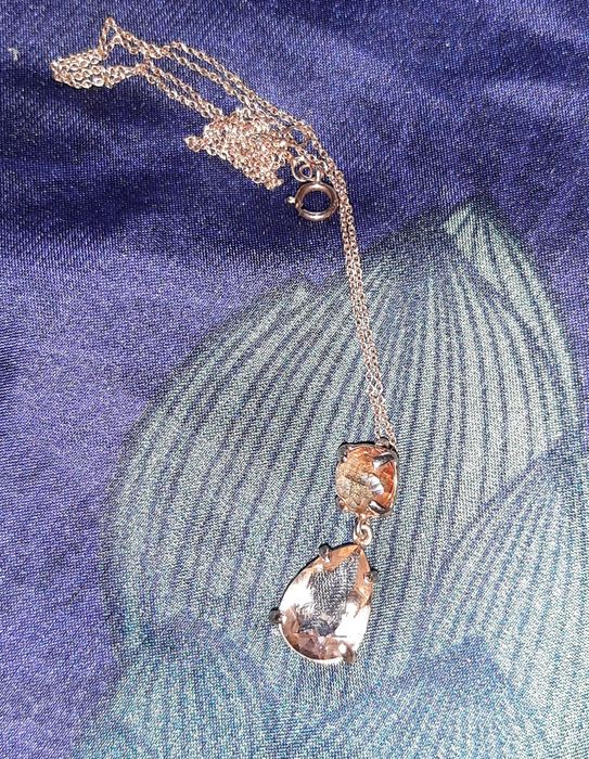 Colar em prata banhado a rosa, Pandora