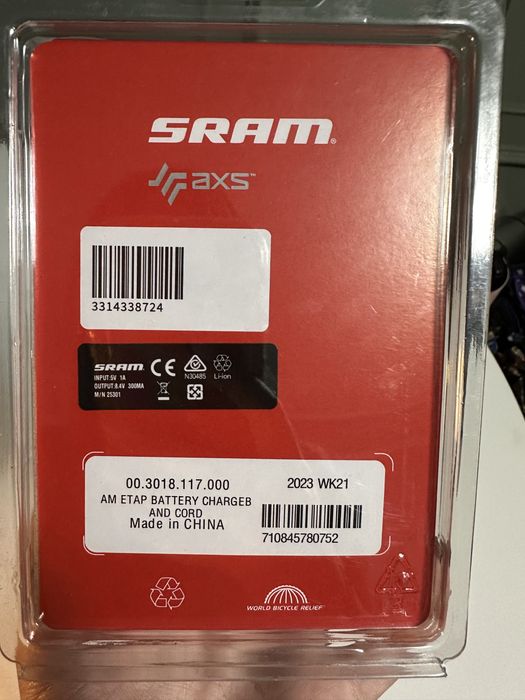 Зарядний пристрій Sram зарядка
