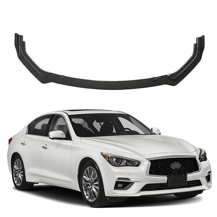 Сплиттер спойлер бампера Infiniti Q50 диффузор сплітер губа накладка