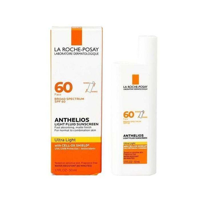 Сонцезахисний флюїд La Roche-Posay Anthelios Light Fluid SPF 60 50 мл оригінал