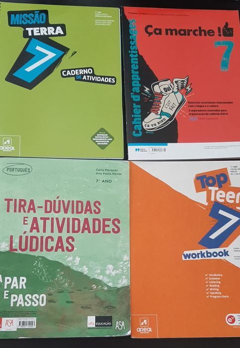 Manual e caderno de atividades vários anos