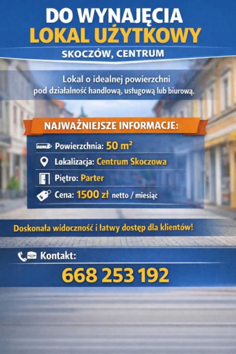Lokal do wynajęcia 50m2 Skoczów