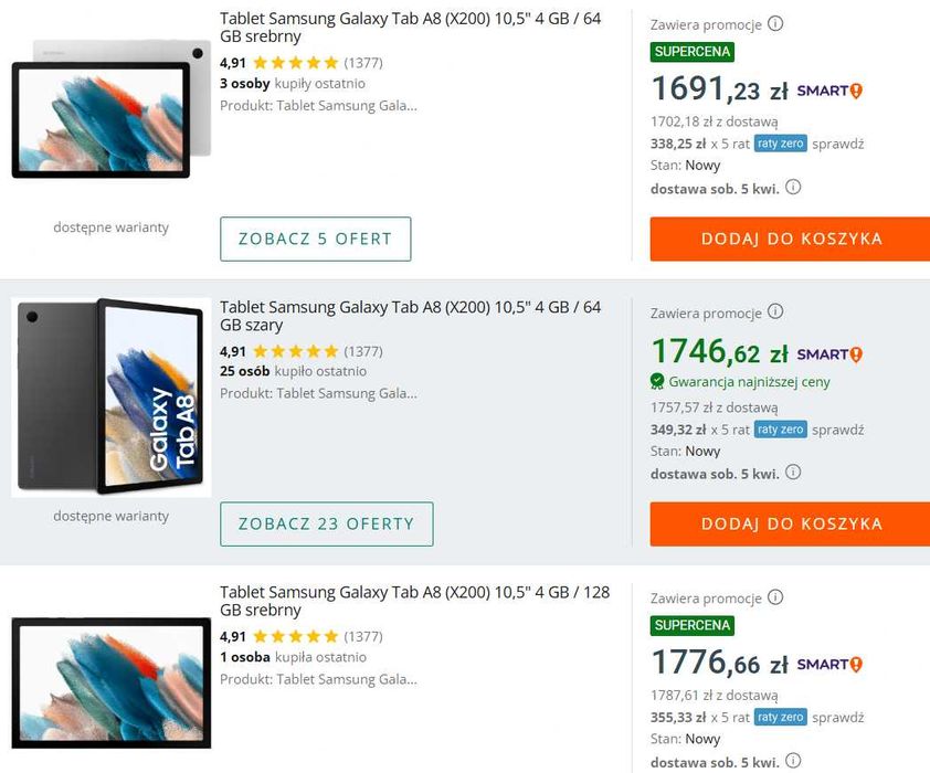 Samsung tablet 10" ANDROID 14 wifi Tab szybki 4gb 64GB gry google play