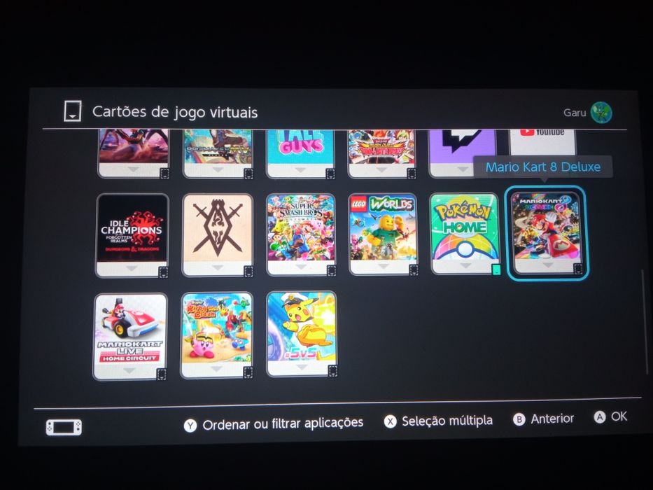 Nintendo Switch 1 c/ conta com jogos
