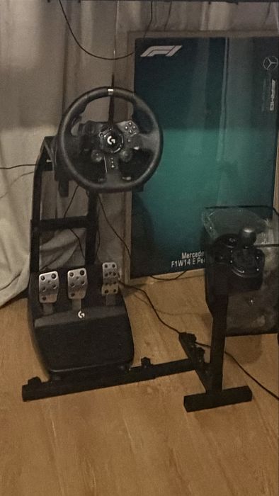 Volante logitech +shifter+Suporte+jogo
