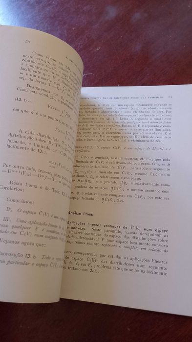 Teoria Direta das distribuições sobre uma variedade 1961