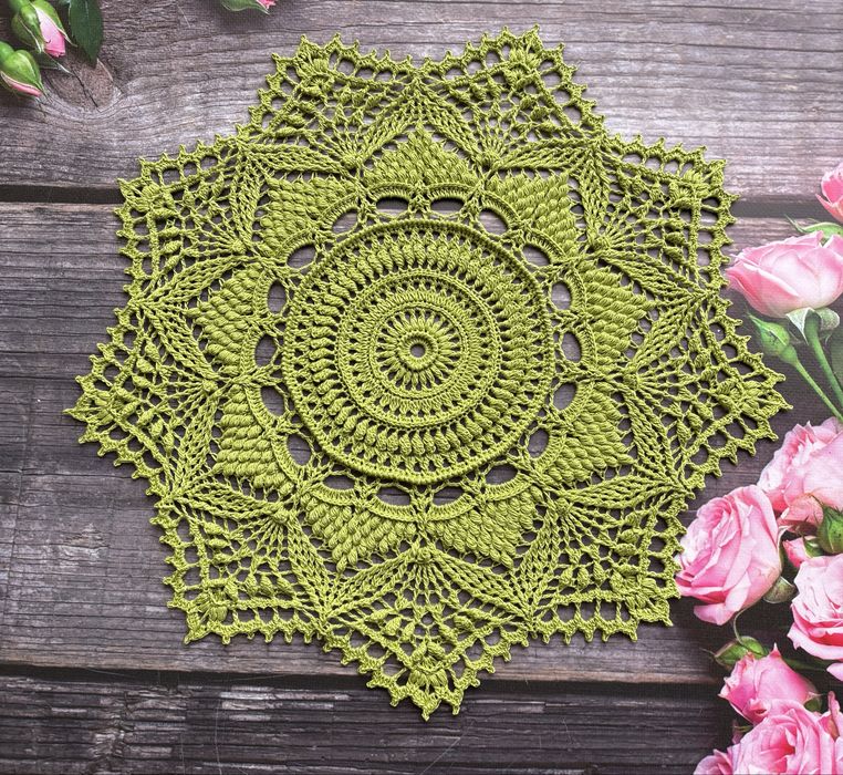 Serweta oliwkowa 38 cm