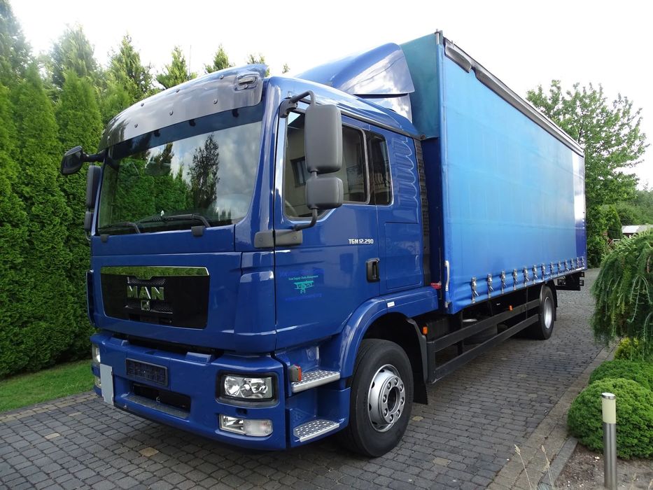 MAN TGM 15.290 / FIRANKA / EURO 5 / SPROWADZONY / 18 PALET /