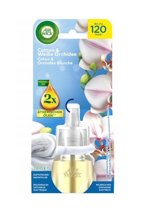 Air Wick wkład uzupełniający Cotton & White Orchid, 19 ml