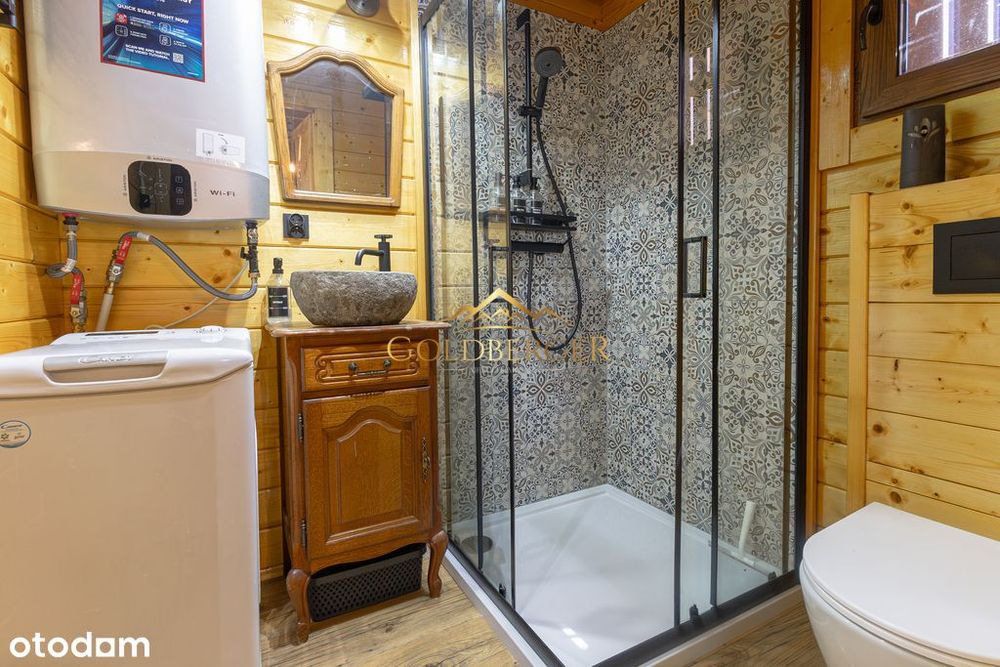 Drewniany dom całoroczny | 74 m² | Działka 1 199 m