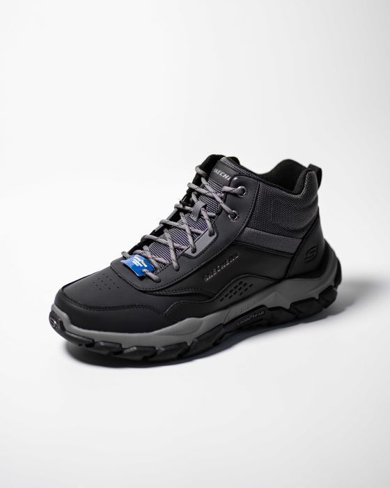Мужские ботинки Skechers Santoro Hopkins кожаные 205587/BLK (2 цвета)