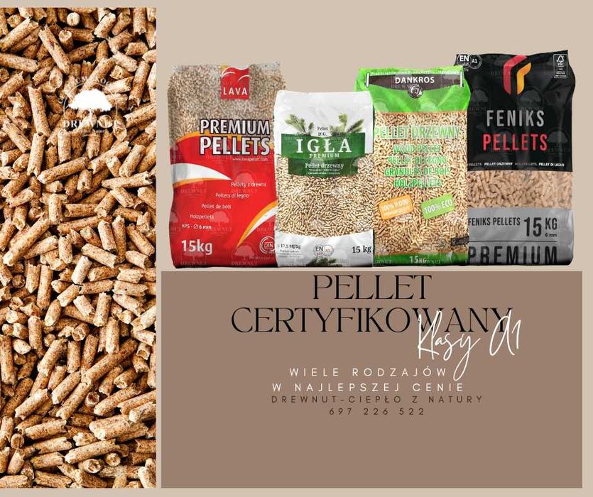 Pellet EN plus A1 oraz Olimp Lava Wirex Olczyk pelet