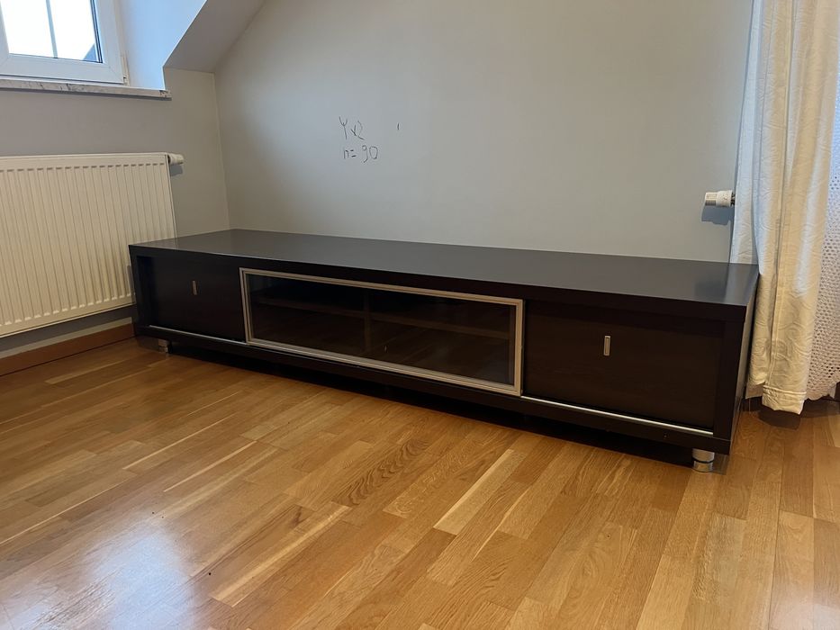 Komplet mebli do salonu 5 elementow - RTV, 2x komoda, stolik, szafa