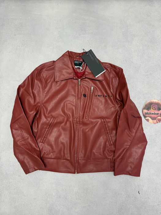 куртка бомбер кожанка Enfants Riches deprimes Red Jacket