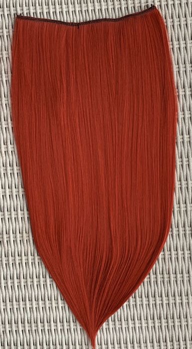 Premium Ultra włosy doczepiane, czerwony, flip in, hairband 47.